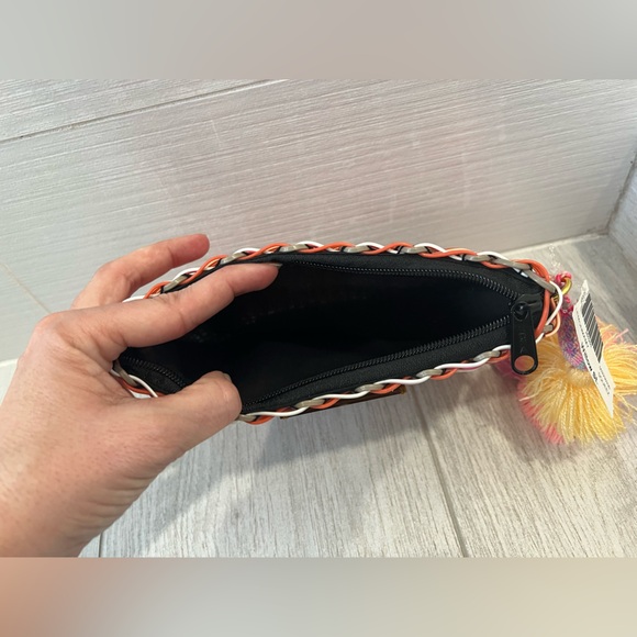 NWT Squeeze de Citron Small Lemon Drop Multicolor Woven Clutch - Picture 6 of 7